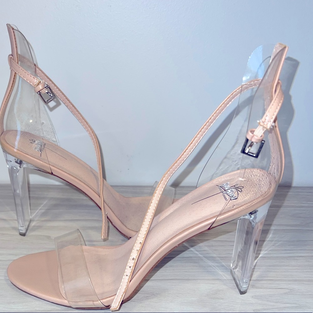 Bisou Bisou Clear Strappy Heels
